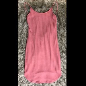 Salmon colored dress